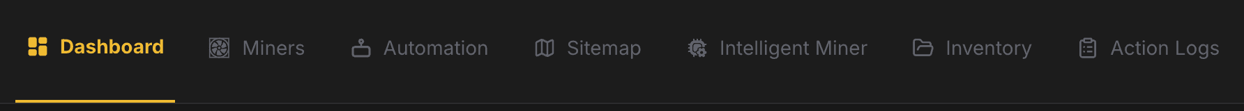 Commander Navigation bar