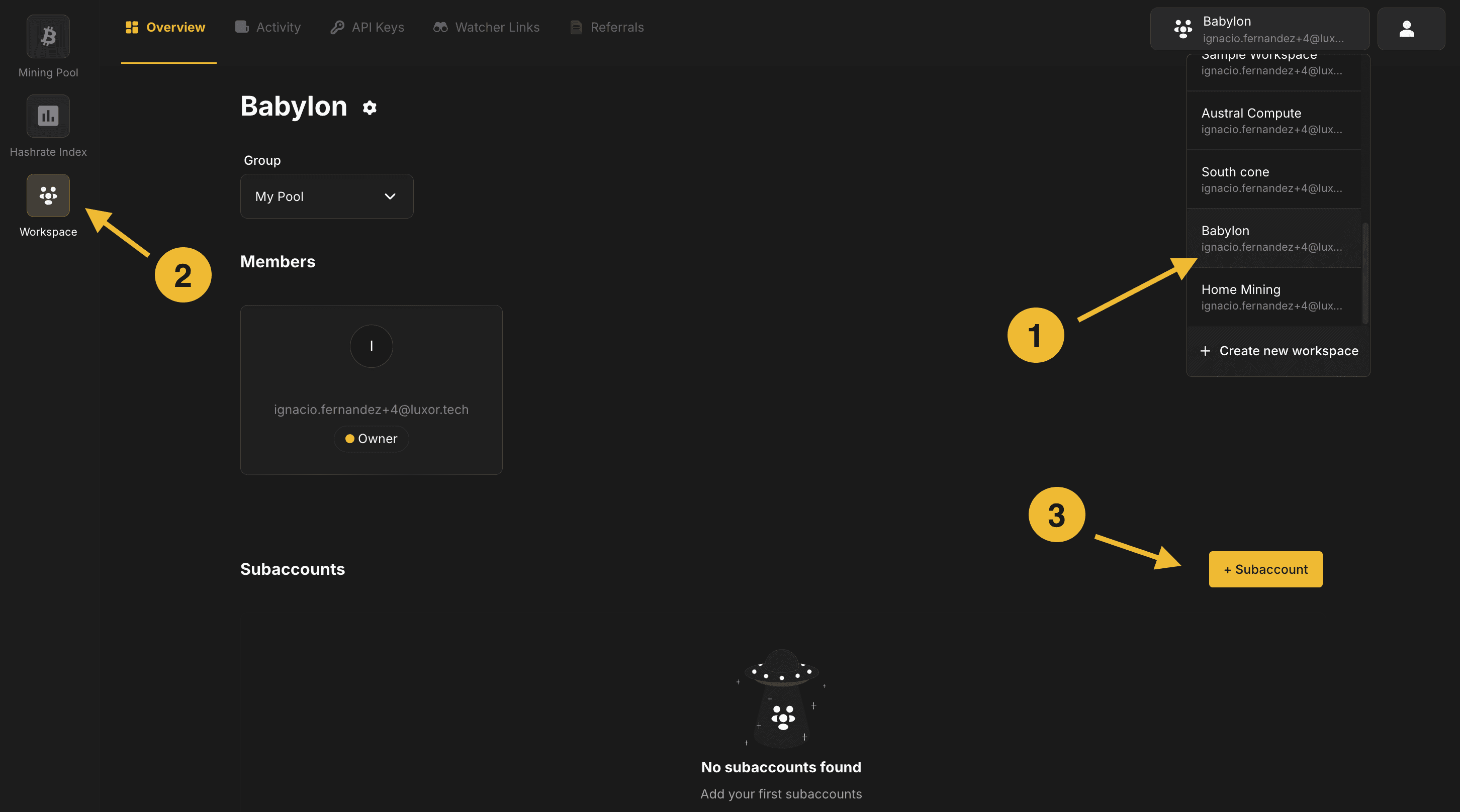 Mining page