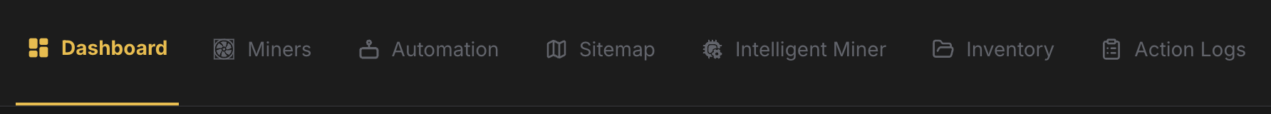 Commander Navigation bar